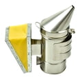thumbnail image 4 of TEHAUX Silver Bee Smoker Metal Beekeeping Tool with Heat Shield for Hive Smoke Eruption, 4 of 8