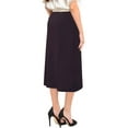 thumbnail image 2 of Women's Basic Modest 26" Below the Knee Length Midi Stretch Knit Straight Skirt, 2 of 11