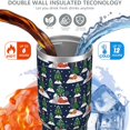 thumbnail image 3 of Christmas 30oz Handheld Travel Tumbler with Handle – Double Wall Stainless Steel Insulated Cup, Flip Straw Lid, Leak-Proof & BPA-Free for Hot and Cold Drinks – Durable Coffee & Juice Mug Black, 3 of 7