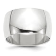 thumbnail image 4 of 10K White Gold 12mm Half Round Band Ring Size 6, 4 of 7