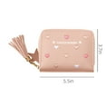thumbnail image 3 of JeashCHAT Small Wallet for Women, Credit Card Holder Leather Zipper Card Case Wallet Purse for Girls, Pink, 3 of 6