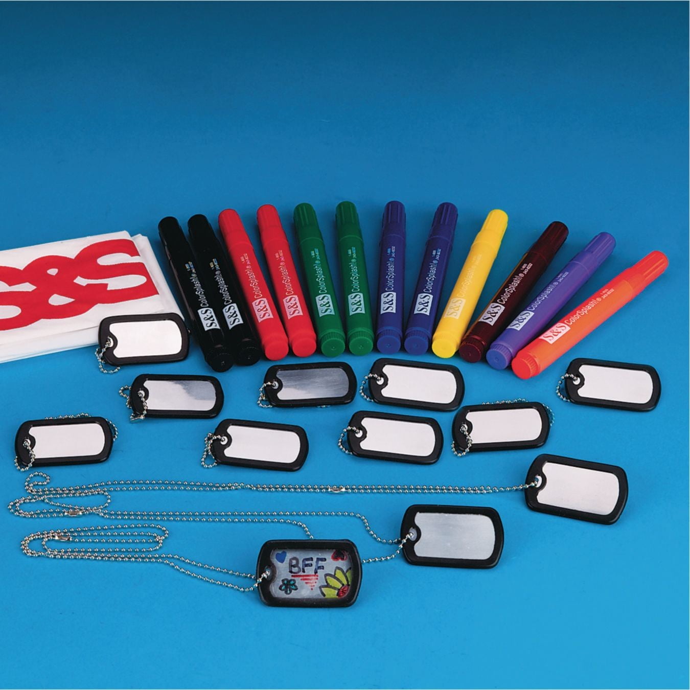 Dog Tag Necklaces Craft Kit (Pack of 12)