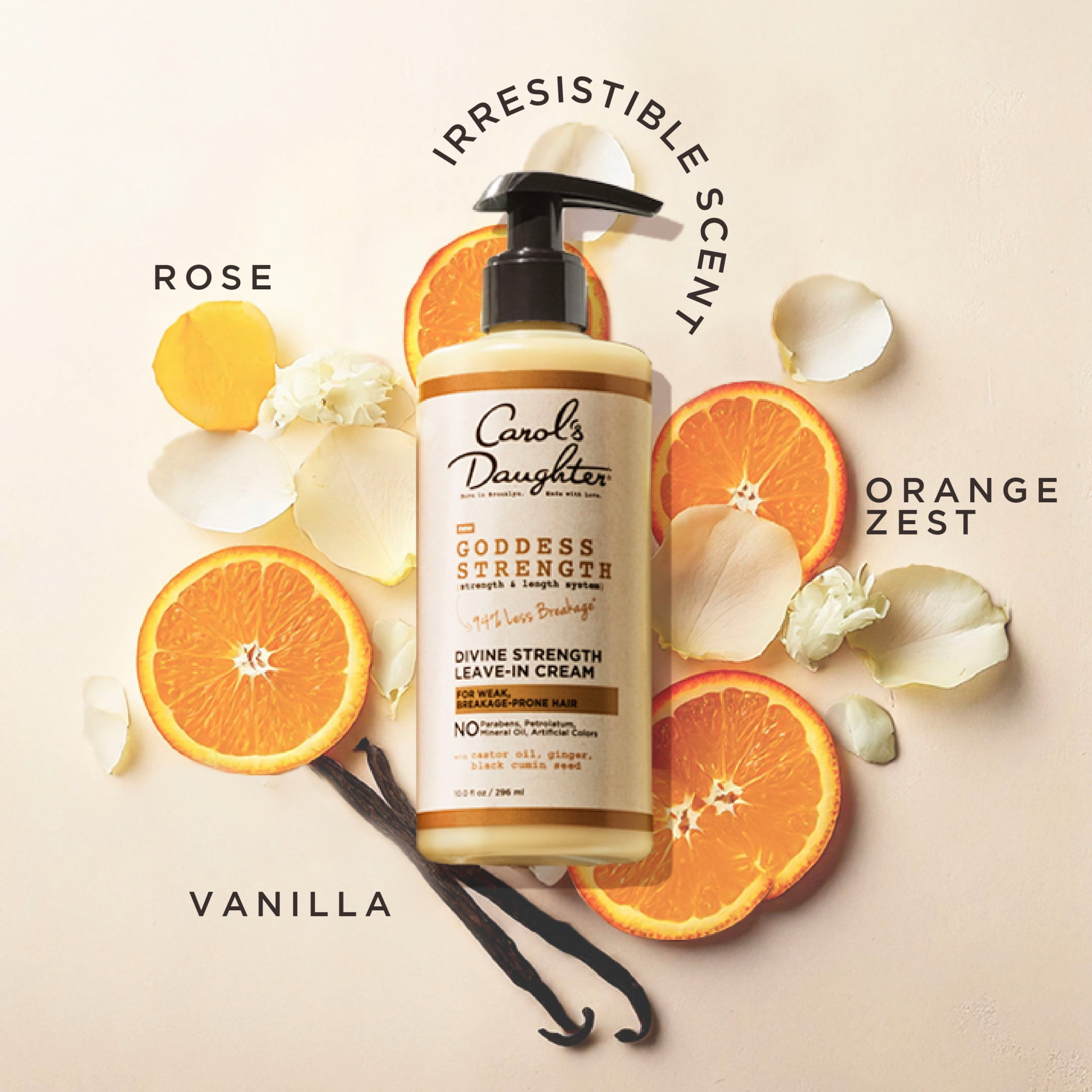 (2 pack) Carol's Daughter Goddess Divine Strength Leave In Conditioner with Castor Oil, 10 fl oz