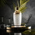 thumbnail image 6 of 3 Pcs Cocktail Shaker Set, Dingrich 13.5oz Glass Cocktail Shaker, Martini Shaker with Stainless Steel Lid & Strainer, Measuring Jigger & Mixing Spoon for Beginners (Gold), 6 of 8