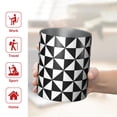 thumbnail image 5 of 12oz Coffee Tumblers Black White Checkerboard Checkered Pattern Stainless Steel Vacuum Insulated Travel Tumbler Coffee Cups Mug with Lid and Straw with Cleaning Brush for Cold & Hot Drinks, 5 of 5