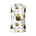 thumbnail image 6 of Picia Honey Bee Insect mens Cotton Tank Undershirts , Moisture-wicking Ribbed Tanks, Lightweight Cotton Tank Undershirts-Small, 6 of 8