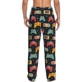 thumbnail image 3 of Picia Retro Video Game Mens Soft Woven Cotton Elastic Waistband Sleep Pajama Pant Lounge Sleep Pant With Pockets And Drawstring-Medium, 3 of 9