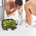 thumbnail image 5 of Goofa Carrot Eggplant Printed Toiletry Bag with Handle,Large Capacity Travel Makeup Cosmetic Bag for Women, Carry on Airport Airline Compliant Bag, 5 of 9