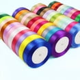 thumbnail image 2 of Cintas de Satén de Seda para Manualidades, Lazo Hecho a Mano de Decoración de Boda o Fiesta, Papel de Regalo, 25 Yardas/Rollo, 6, 10, 15, 20, 25, 40 y 50Mm, 2 of 4