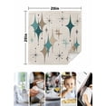 thumbnail image 4 of Green Beige Diamond Cloth Napkins Set of 8 Reusable Dinner Napkins, Modern Geometric Middle Century Cocktail Napkin Washable Table Napkins for Wedding/Holiday Party/Baby Shower 20"x20", 4 of 7