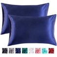 thumbnail image 1 of 2-Pack Satin Pillowcases for Hair and Skin,Satin Pillow Covers with Envelope Closure, 1 of 7