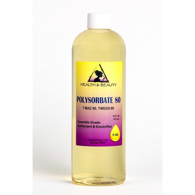 Polysorbate 80 t-maz 80 tween 80 solubilizer surfactant & emulsifier pure 64 oz