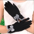 thumbnail image 4 of Womens Gloves Winter Touch Screen Texting Gloves for Women Fleece Lined Thick Warm Gloves, 4 of 7