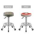 thumbnail image 5 of Bingfone Watermelon Gnome Padded Round Bar Stool Cover Cushion with Elastic Fabric Round Chair Seat - Watermelon Gnome, 5 of 7