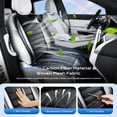 thumbnail image 3 of Coverado Cooling Car Seat Cover, 2 Powerful Turbo Fans Ventilated Seat Cushion for Summer, 3-Speed Temperature Adjustable Universal Fit for Car SUV Truck, Carbon Fiber Black, 3 of 8