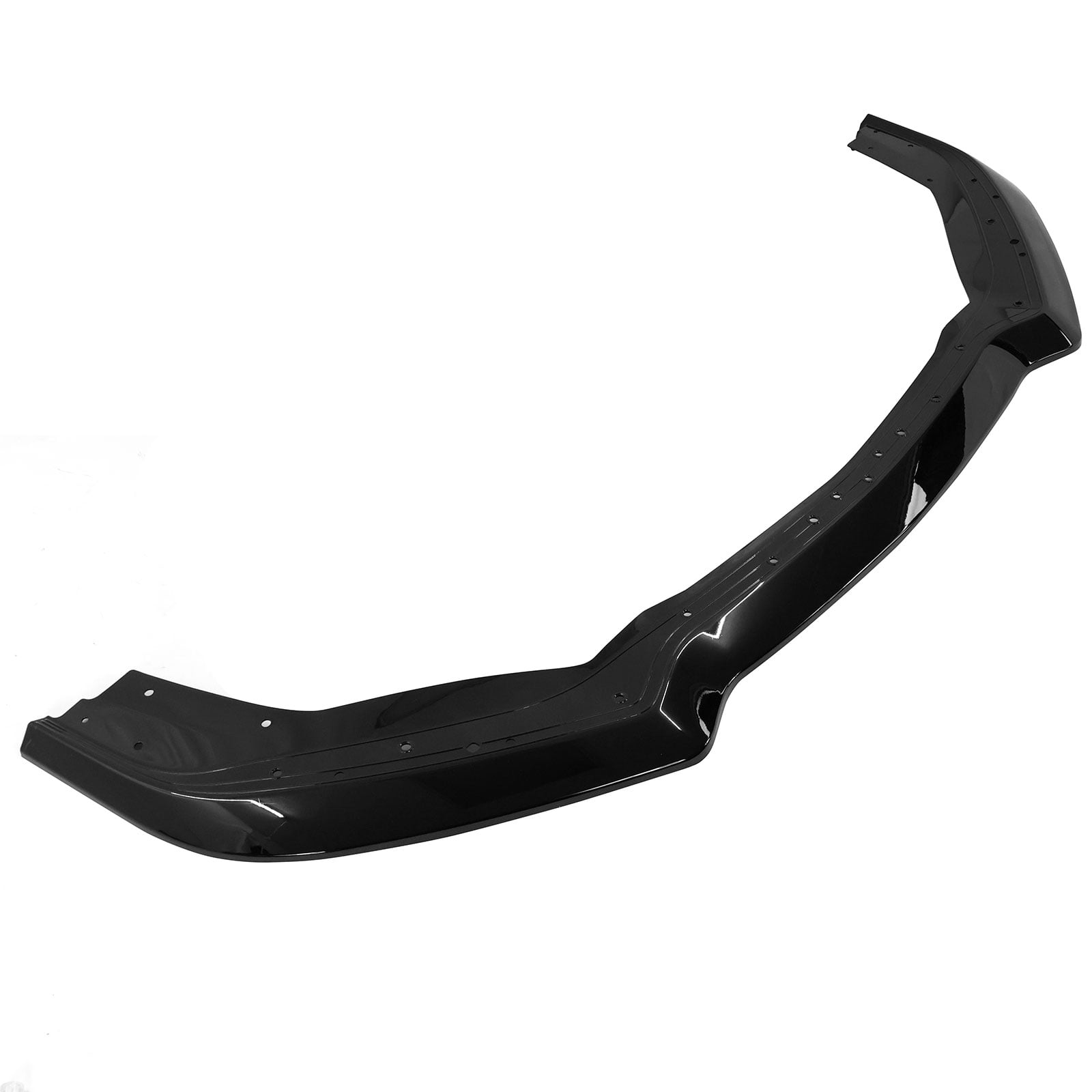 Ikon Motorsports Front Bumper Lip Compatible With 2021-2023 Ford Mustang Mach 1, Gloss Black PP Polypropylene Handling Package Style Front Lower Chin Lip Splitter Protector