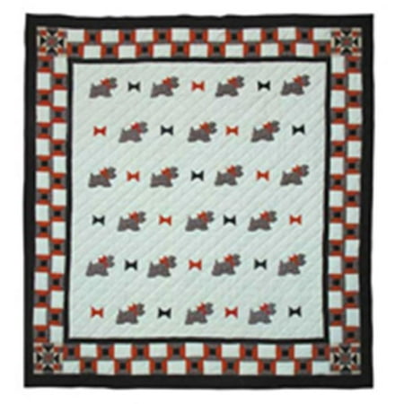 Patch Magic Scottie- Quilt Twin 65 x 85 in.