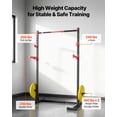 thumbnail image 4 of VEVOR Power Cage Rack, Multifunctional Squat Rack for Home Gym, Width-Adjustable Workout Strength Training Equipment with 6 Band Pegs, Landmine Attachment & Safety Bars for Bench Press Squats Pull-Up, 4 of 9