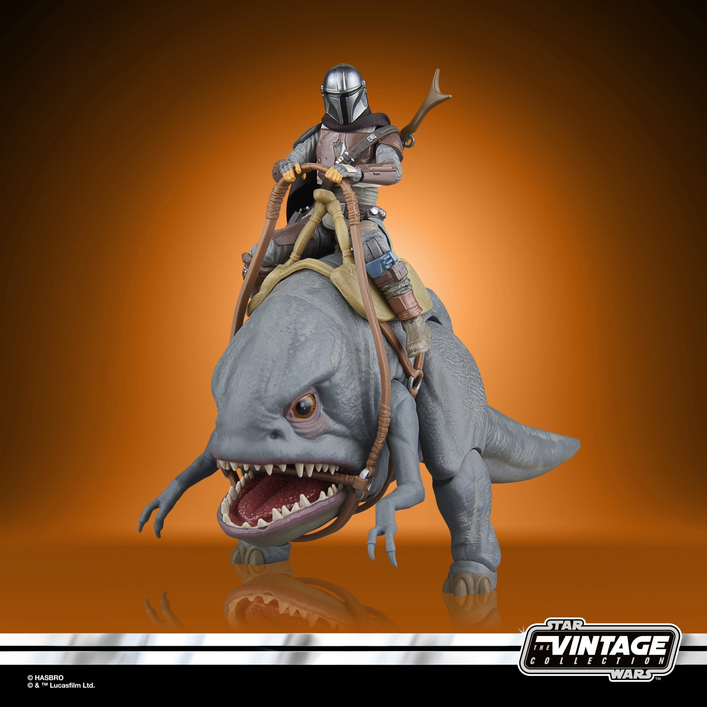 Star Wars The Vintage Collection Blurrg & The Mandalorian Action Figures (3.75”)
