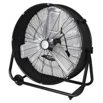 Perfect Aire 29.75 x 24 in. Black Drum Fan