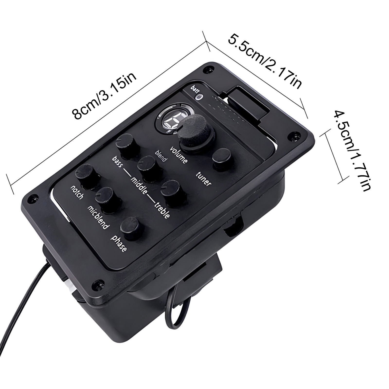 301 Acoustic Guitar Preamp Pickup Equalizers Guitar Piezo Pick Guitar Tuner Double Model Guitar Preamp Tuner Piezo Pickup
