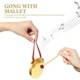 thumbnail image 4 of 1 Set Small Hand Held Gong with Mallet Metal Gong Percussion Instrument, 4 of 9