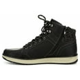 thumbnail image 4 of Day Five Mens Lace Up Mid Cut Sneaker Boot Shoes, Black, US 9, 4 of 5