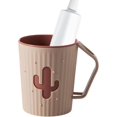 thumbnail image 4 of Cactus Toothbrush Cup - Reusable Bathroom Tumbler with Groove Handle, 4 of 4
