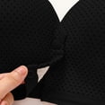 thumbnail image 3 of VONCOS Wireless Front Closure Bra No Wire Women Comfort Bras Wide Strap Breathable for Sleep Maternity Black Plus Size,Size S, 3 of 5