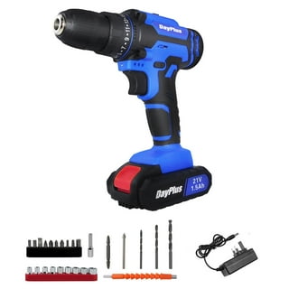 Xerath Cordless Drill/Driver Kit, 48pcs Drill Set Lithium-Ion Battery Brushes Tape Measure - 12V Max Drill 280 in-lb Torque, 18+1 Metal Clutch, 3/8