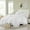 White, variant on White Queen Comforter Set, 3Pcs Ruffle Comforters Queen Size Farmhouse Bedding Sets with Comforter, Lightweight Fluffy Soft Shabby Chic Bedding Comforter Sets
