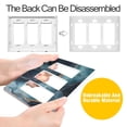 thumbnail image 4 of Yayeee Rocker Switch Wall Plate 2-Gang 4.7"x4.6" Home Decorative Outlet Cover, Black Marble, 4 of 6