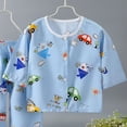 thumbnail image 5 of KPOPLK Boys Pajamas Pants Long Sleeve Top 2 Piece Set Kids Sleepwear PJs Soft Loungewear for Boys 3Months-5Years,Size 12-18 Months, 5 of 5