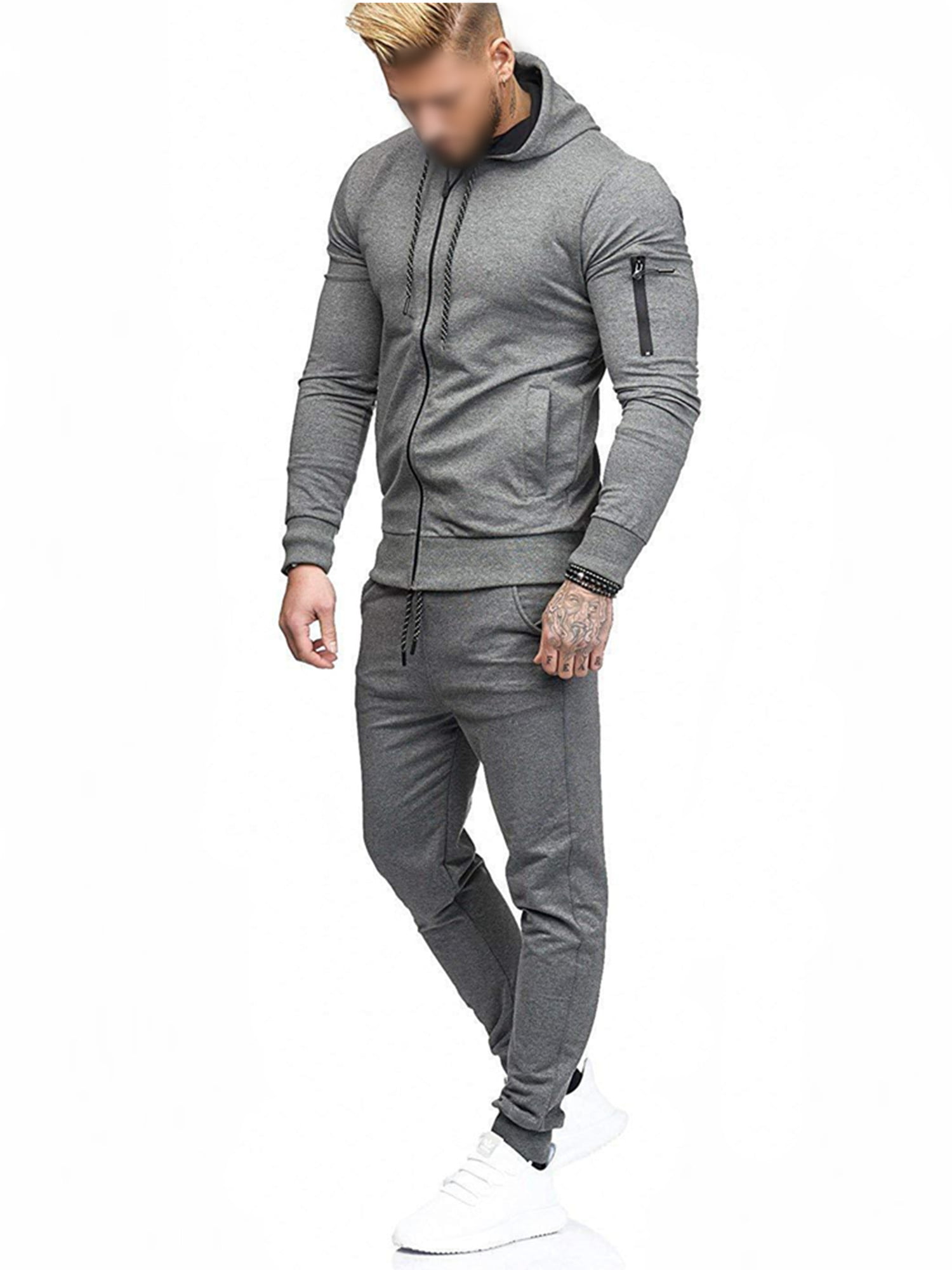 for Men Blue Mens Clothing Activewear gym and workout clothes Tracksuits and sweat suits BoohooMAN Cotton Official Man Hooded Tracksuit in Navy 