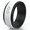 Black & White, variant on Rinfit-Air High-quality Silicone Wedding Ring for Men. Soft Silicone Rubber Bands by Rinfit