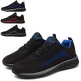 thumbnail image 3 of Men's  For Running Jogging Trendy Knitted Breathable Lightweight Comfy Sneakers, 3 of 9
