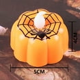 thumbnail image 2 of Halloween Decorations, Halloween Pumpkins Light Flickering LED Light Flameless Candle Special Party Home, orange, 2 of 8
