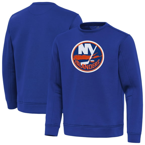 Men's Antigua Royal New York Islanders Relevant Lightweight Pullover Sweatshirt