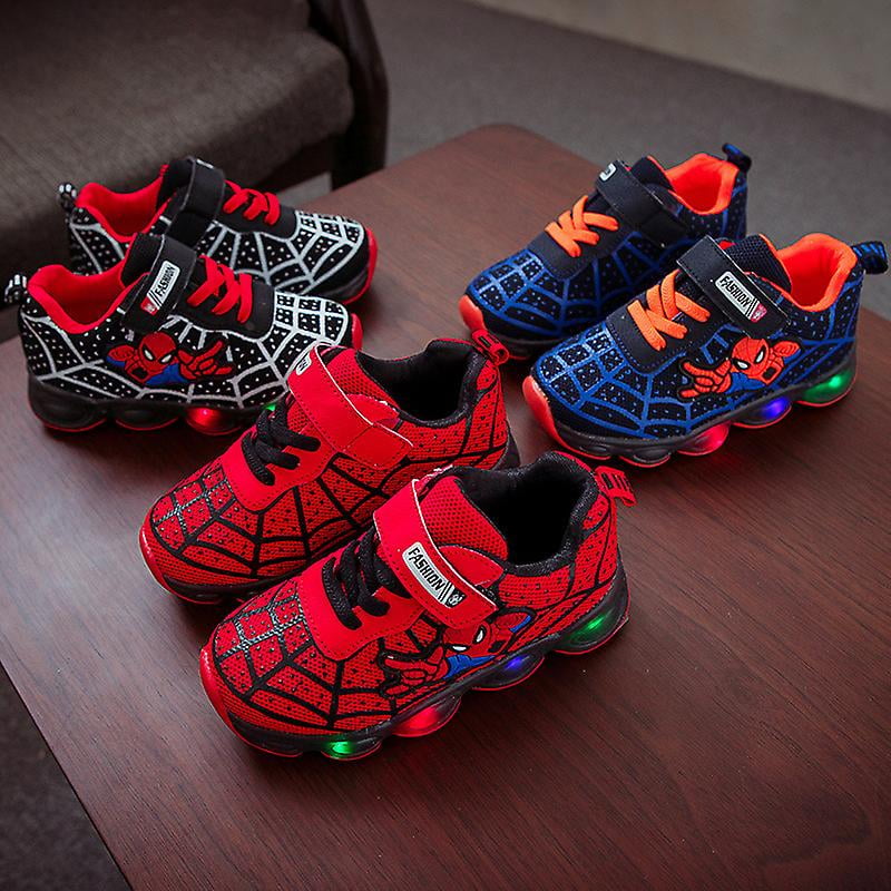 Light up shoes spiderman hotsell