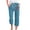 Blue, variant on Summer Shorts for Women Dgankt Capris Pants for Women Casual Summer Linen 3/4 Pants Wide Leg Capris Lightweight Baggy Cropped Trousers Stylish Summer Tunics