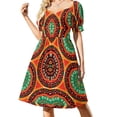 thumbnail image 1 of Robe Sans Manches Motif Africain Circulaire Robe de Bal 2024 Robes de Soirée Femmes Robes Longues Robe d'Invité de Mariage 2024, 1 of 4