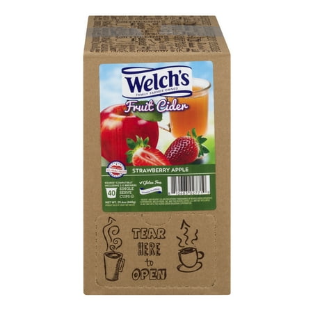 - Welch's , Strawberry Apple Cider, 40 Count Kcups