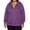 #-AA Dark Purple, variant on Domzest Plus Size Sweatshirt for Women Full-Zip Long Sleeve 3X-5X Hoodies Winter Light Fat Cotton Drawstring Oversize Sweatshirt Casual with Pocket Jacket Dark Purple 2XL-Large