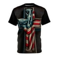 thumbnail image 1 of Patriotic Cross AOP unisex T-shirt, 1 of 7