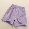 thumbnail image 2 of Jalioing Girls Summer Lounge Shorts Loose Wide Leg Elastic Waist Casual Shorts Quick Dry Knee Length Beach Shorts, 2 of 4