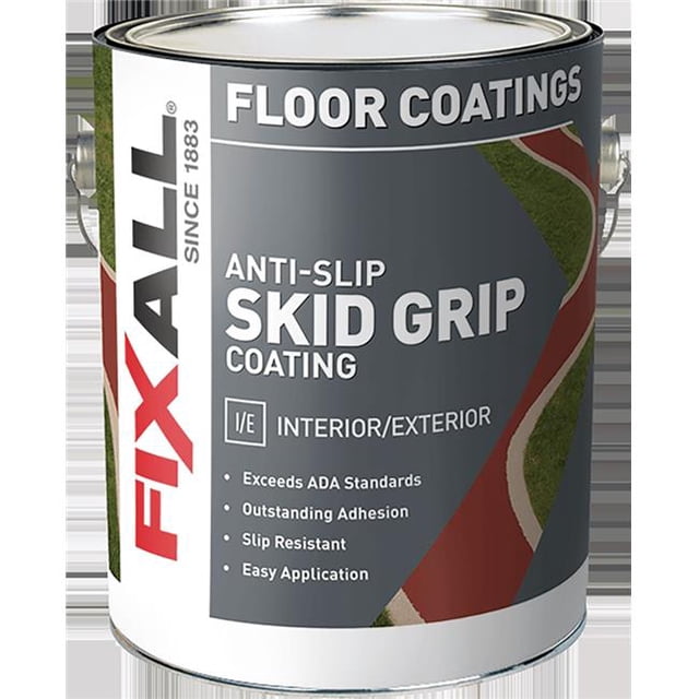 Fixall F06511-1-E 1 gal Dérapage Grip&44; Blanc Teintable
