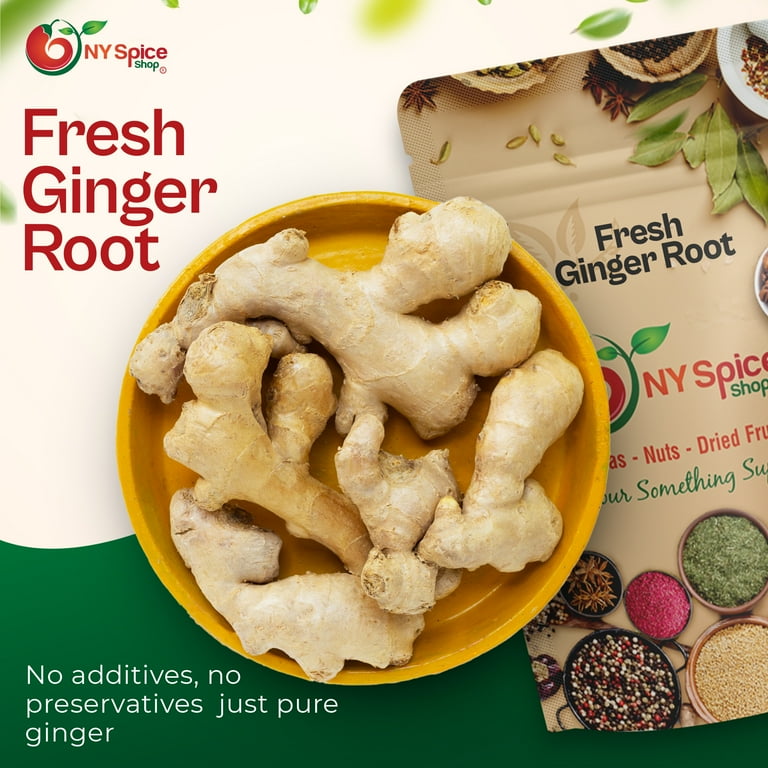 NY Spice Shop Fresh Ginger Root, 1 Pound, Whole and Aromatic