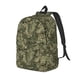 thumbnail image 1 of Balery Green Snake Skin Mochila Clásica Impresa Básica para Viaje, Mochila Escolar Resistente al Agua, Mochila de Lona con Correas Ajustables-Small, 1 of 5