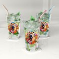 thumbnail image 3 of Welcome Spring Summer Chinese Shar-Pei Portrait Flower Blue Sky 16oz Pint Beer Glass Mug Dog Lover Beer Glasses Cup - 12001, 3 of 5