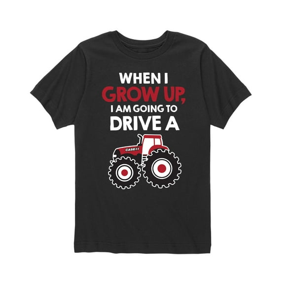 When I Grow Up Drive Case IH - Toddler Short Sleeve Graphic T-Shirt